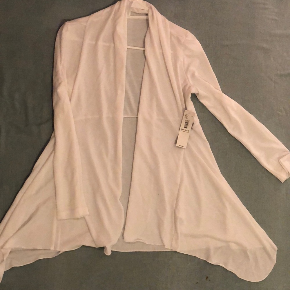 White Long-Sleeved Cardigan